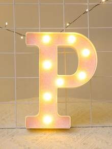 粉色LED字母数字灯,闪亮字母数字发光标志,字母A-Z,数字0-9,仙女灯,爱心,电池供电灯,最佳礼物,适合圣诞节装饰、房间装饰、卧室装饰、生日装饰、派对装饰、婚礼装饰、情人节装饰、墙面装饰和周年纪念派对,发光气球架数码相框。 - 粉色 - 查看 57