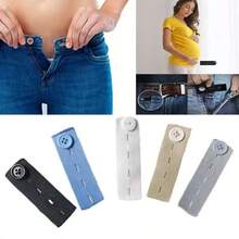 5pcs Adjustable Jeans Buckle Extender Seamless Belt For Men And Women, Adjustable Waist Buttons, Retractable Belt Extension, Seamless Buttons, Seamless Jeans Button Set - Black - View 8