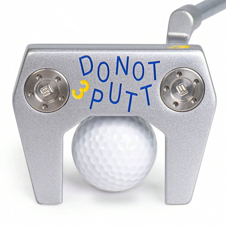 1pc Interesting Golf Putter Golf Club Head 32 33 34 35 36 Inch With Headcover Golf Clubs - Improve Ball Speed Easy Flop Shots - Silver - View 1