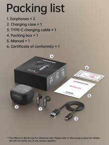 Monster W50 TWS Earphones In Ear Noise Reduction Music Headphones Dual Mic HD Call Earbu - one-size - View 9