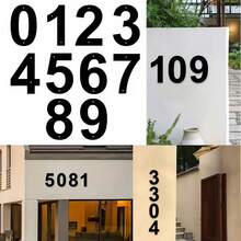 1PC 0-9 Free Combination House Number, Metal Address House Numbers, Home Address Number Plate, Wall-Mounted Home Decoration For Entrance Garden Outdoor Garage Door, Metal Wall Art, Thanksgiving Christmas Gifts Christmas Decorations Room Decor
