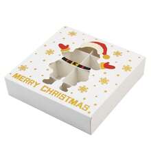 4 pièces/6 pièces Boîte de chocolat thème Noël Boîte d'emballage de pâtisserie Boîte de gâteau de Noël Boîte de bonbons cadeau (style mélangé et assorti) Noël Décorations de Noël Pyjamas de Noël Cadeaux de Noël Décoration de Noël