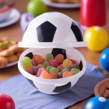 Soccer Ball Food Snacks Mix Holder Kit - White - View 3