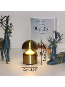 Modern Cordless Mushroom Touch Lamp, Dimmable Brightness, USB Rechargeable, Portable Adjustable Desk Lamp, Suitable For Home Decor, Bedside Or Tabletop, Perfect Holiday Gift