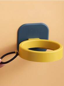 1个无孔吹风机架，多功能壁挂式浴室通风管道收纳架。新款壁挂式吹风机架。浴室收纳架，浴室储物架。家居日用品，方便实用。浴室配件，浴室装饰配件 - 彩色 - 查看 6