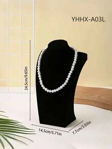 Soporte de collar con forma humana, estante de exhibición de collares, adecuado para exhibición en mostrador