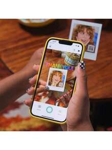 FujiFilm SQ Link Mobile Photo Printer (Includes 20 Sheets Of Photo Paper) Square-Shaped High-Definition Output Wireless Bluetooth Quick Connect For Student Gatherings And Home Sharing (White)