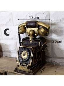 1 chiếc điện thoại trang trí phong cách cổ điển, phụ kiện trang trí nhà cửa - Nhiều màu - Xem 12