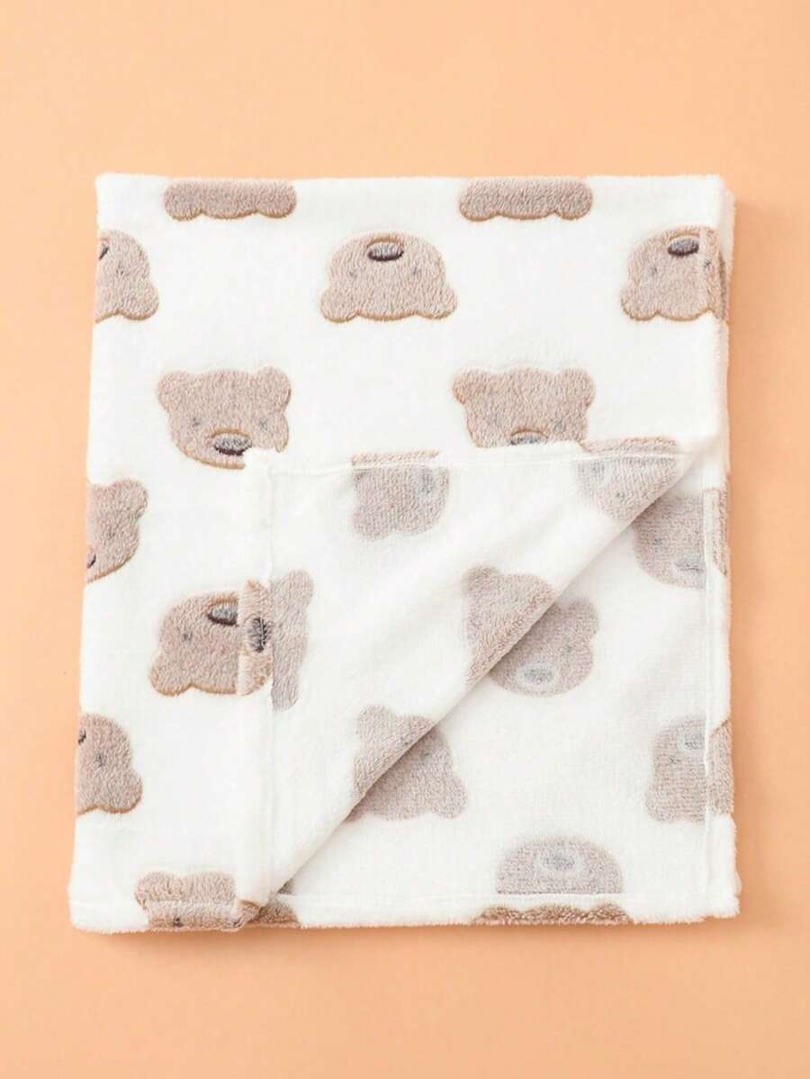 1pc Printed Plush Baby Blanket, Soft & Comfortable Swaddle Blanket For ...