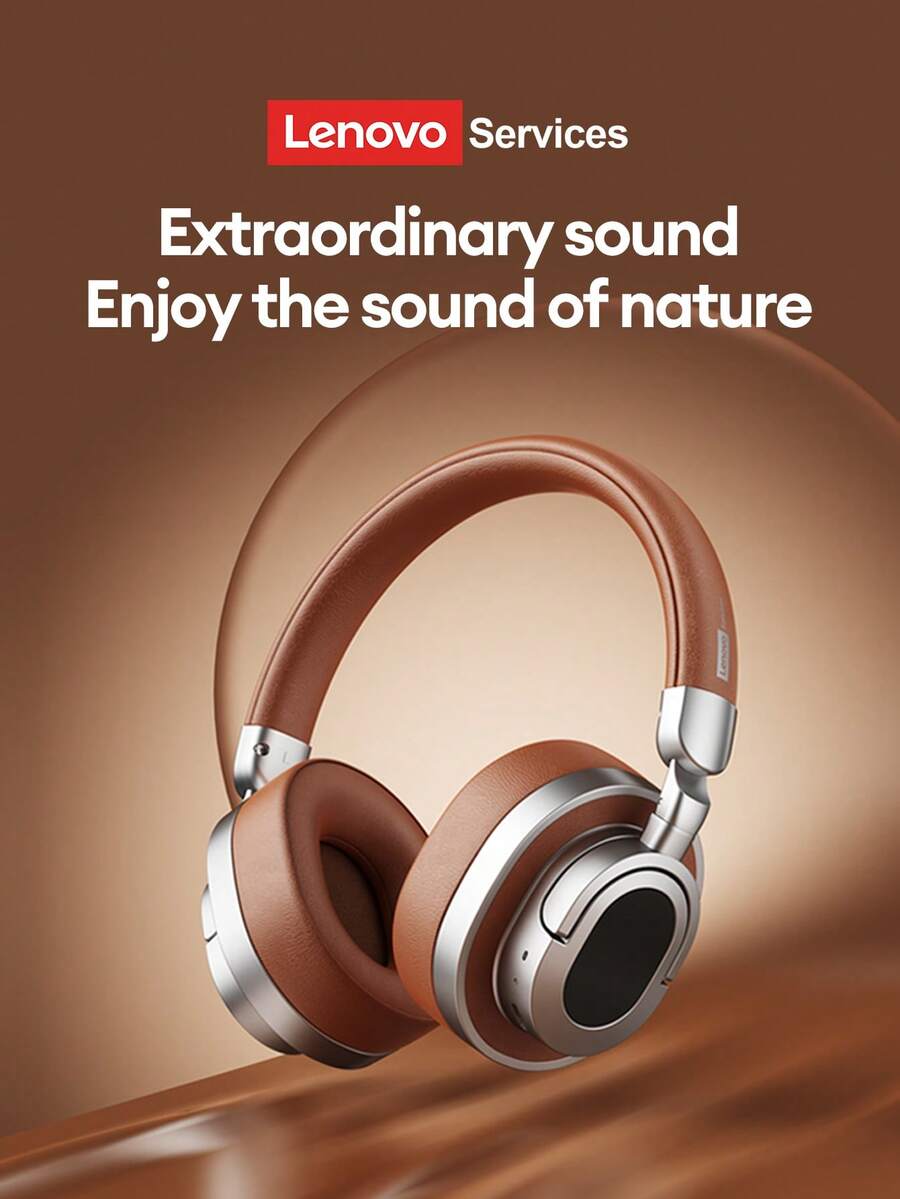 Lenovo 联想 LE602 新款时尚无线耳机，大动圈单元 HIFI 高品质音质，超长续航，ENC 通话降噪，低延迟，适合运动、跑步、摄影，时尚无线耳机，兼容智能手机和电脑，馈赠佳品