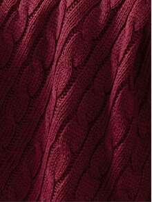 Made In Turkey - Pom-Pom Knitted Throw Blanket – 130x170 Cm Sofa Throw, Shoulder Wrap & TV Blanket - Red - View 3