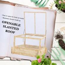 Outsunny 2In1 Wooden House Planter Box Natural - Natural Wood1 - View 6