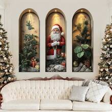 3pcs Set Nordic Green Plant Theme Faux Arch Window Stickers. Self-Adhesive Removable Decorative Decals, Suitable For Christmas, Halloween, Thanksgiving, Valentine's Day, Spring Festival, Easter, New Year, Independence Day And Other Holidays, Applicable To Party, Office, Home, Living Room, Bedroom, Bathroom, Kitchen, Garden, Room, House And Other Scenarios, Applicable To Party, Office, Home, Living Room, Bedroom, Bathroom, Kitchen, Garden, Room, House And Other Room Decorations Christmas Decoration XMAS Decor Christmas Tree Gift Decor Thanksgiving Wedding Home Decor Home Decor Fall Decor Autumn Decor Birthday Decorations For Gifts Party Supplies Indoor Holiday Festival Decor Halloween Decor Wall Decor Halloween Ornaments Christmas Decoration XMAS Decor Christmas Tree Gift Decor Thanksgiving Wedding Home Decor Home Decor Fall Decor Autumn Decor Birthday Decorations For Gifts Party Supplies Indoor Holiday Festival Decor Halloween Decor Wall Decor Halloween Ornaments