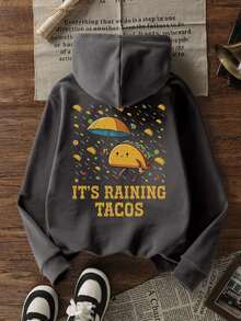 1pc Tween Boy Thermal Lined Thick Warm Sweatshirt, Young Student Clothing, Suitable Autumn/Winter Long Sleeve Top - Dark Grey - View 3