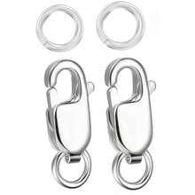 Stainless Steel Lobster Claw Clasp & Closed Jump Ring, 14K Gold Necklace Clasp & Jewelry Making Findings, Extender For Jewelry Bracelet - Multicolor - View 15