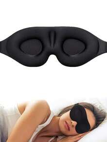 2-in-1 3D konturierte Schlafmaske, Unisex, entwickelt für Nickerchen und Schlaf, hilft gegen Müdigkeit, atmungsaktiv, lichtundurchlässig, weich und verstellbar, fördert tiefen Schlaf, geeignet für Reisen und kurze Nickerchen - Verschiedenfarbig - Übersicht 3