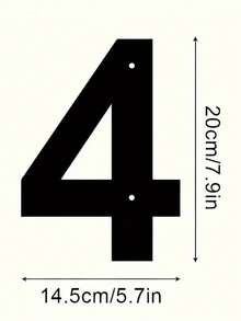 1PC 0-9 Free Combination House Number, Metal Address House Numbers, Home Address Number Plate, Wall-Mounted Home Decoration For Entrance Garden Outdoor Garage Door, Metal Wall Art, Thanksgiving Christmas Gifts Christmas Decorations Room Decor