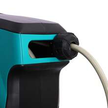 DURHAND 15m Garden Hose Reel Wall Mounted Auto Rewind With 7 Patterns Spray Nozzle, Includes Wall Fixings - Blue - View 8