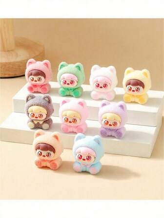 Mengling - Cute Plush Cat Figurine For Live Streaming, Face-To-Face Interaction, DIY Car Decor, Tabletop Mini Decoration, Small Gift Suitable For Various Occasions, Parties, Holidays, Birthdays