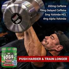 Psycho Pharma Strongest High Stim Preworkout Powder - Edge Of Insanity - Most Intense Pre Workout Supplement For Pumps, Strength, Energy And Feel Good Focus Rivals Famous PWOs Of The Past - Flavor Name - View 5