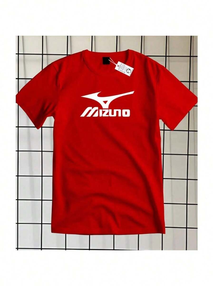 MEN'S SHIRT 100% PREMIUM COTTON MIZZU PRINTED T-SHIRT - 紅色 - 查看 1