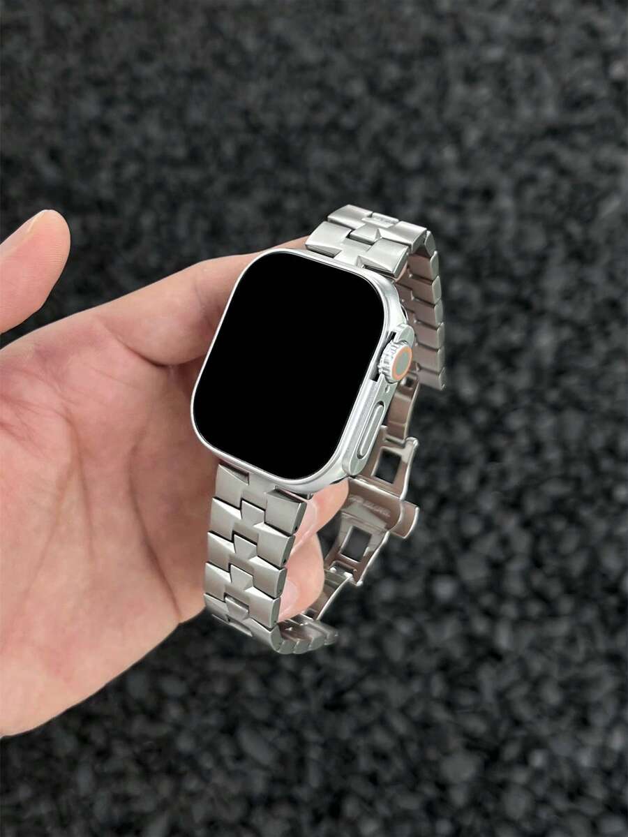 商務不鏽鋼手錶錶帶，兼容 ，適用於 42mm、38mm、40mm、41mm、44mm、45mm、46mm、49mm 及其他尺寸。時尚智慧手錶替換錶帶，適用於 Ultra2、Ultra、SE2、SE、11、10、9、8、7、6、5、4、3、2、1 系列，適合男女使用，學生返校理想禮物。