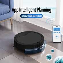 Teckwe Upgraded Reinforced Robot Vacuum Cleaner, 2-In-1 Sweeping & Mopping, Super Long Runtime, Low Noise, High Speed, Portable USB Charging, Smart Robot Vacuum, APP Control