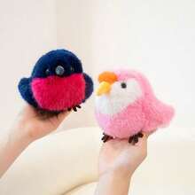 Cute Realistic Plush Bird Doll Desk Companion Doll, Home Living Room Bedroom Study Desk Companion Stuffed Doll, Macaw, Kiwi, Owl, Flying Bird Figurine, Children's Birthday Gift, New Year Gift - 12cm - View 5