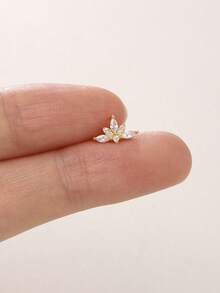 1Pc Hollow Lotus Butterfly 925 Sterling Silver Stud Earring Vintage Minimalist Jewelry Wedding Party Jewelry Gift For Her Fine Jewelry
