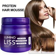 250g 蛋白质直发霜，防毛躁造型霜，专为护发、保湿和柔顺而设计，打造整洁的发型，适合家庭或旅行使用，是送给女性、妈妈、妻子、姐妹、女朋友的圣诞节、新年和节日礼物