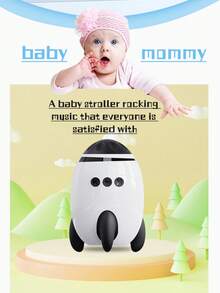 Electric Baby Stroller Rocker With White Noise, Portable Baby Sleep Soother, Helpful For Outdoor, Home Use, And Gift