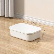 1 hộp đựng đồ màu trắng, hộp đựng đồ, hộp đựng đồ chống bụi, chống ẩm, hộp đựng đồ lặt vặt, hộp đựng mỹ phẩm để bàn, giỏ đựng đồ chơi, hộp đựng đồ gia dụng bằng nhựa, hộp đựng đồ nhà bếp, cho ô tô, phòng khách, phòng ngủ, phòng học, sân vườn - trắng - Xem 12