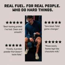 Jocko Fuel M?Lk Whey Protein Powder 22g Protein - Low Sugar Monk Fruit Blend - Muscle Recovery &Amp; Growth, Packaging May Vary (26 Servings, Chocolate Milkshake) - Flavor NameH - View 7