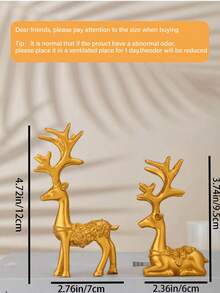 1pc Stacked Stone Sculpture, 1 Pair Deer Shaped Vase Resin Sculpture Set, Geometric Stone Flower Vase, Fashionable And Elegant Design, Desktop Decor, Suitable As Home And Office Gift, Birthday, Graduation, Christmas Gift