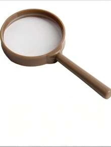 1 件彩色手持式 60 厘米放大镜，高清高倍学生专用阅读放大镜，便携且材质