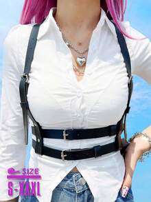 Leather Harness Belt For Women Harness For Women Fashion Leather Body Harness Rave Costume Belt Women's Corset Belt
