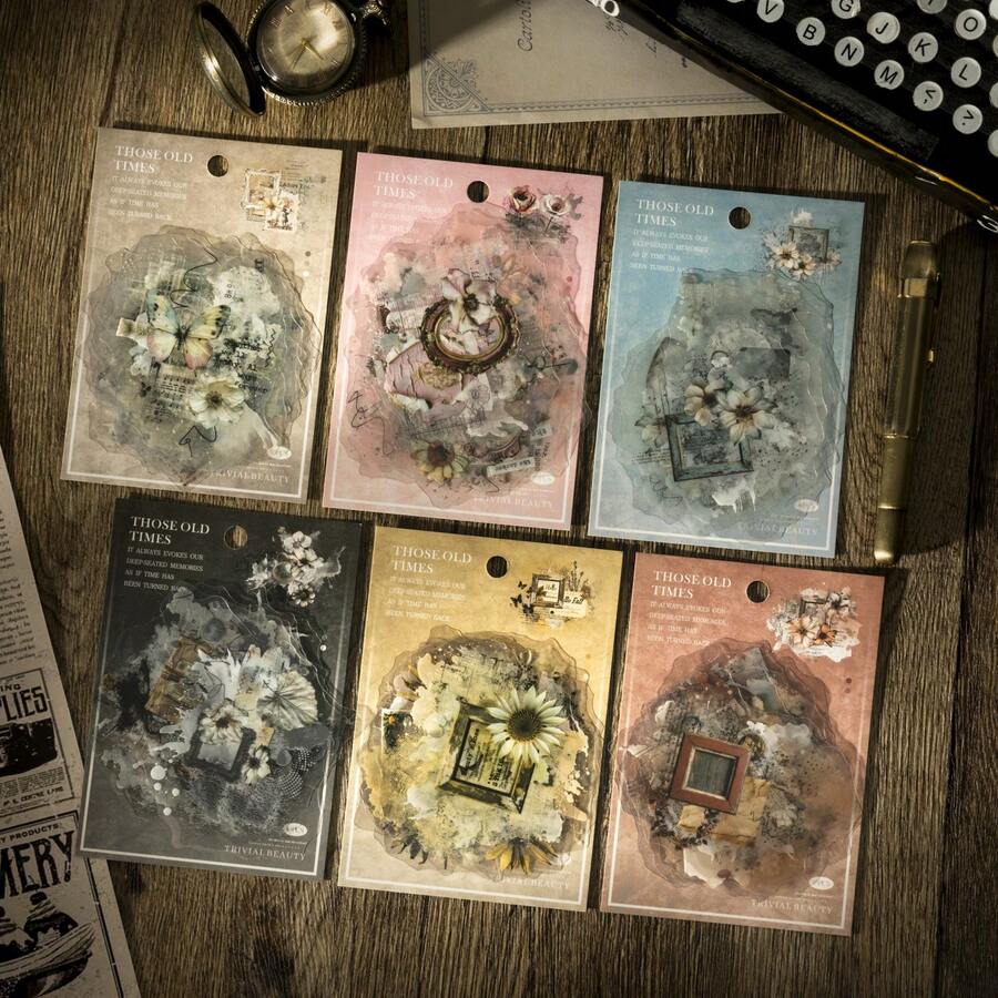 10 coli/autocolante pentru pungă, acele vremuri vechi, autocolante de fundal cu cerneală vintage, accesorii pentru albume, accesorii pentru caiete, rame foto decorative, huse pentru computer și telefon, pahare cu apă, reviste de gunoi, penare, autocolante decorative pentru birou, autocolante pentru sezonul de întoarcere la școală, rechizite școlare