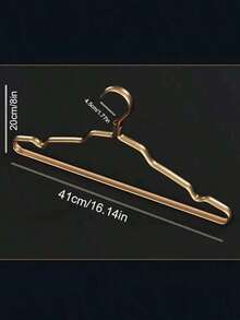 1/5/10pcs Golden Metal Hangers, Non-Slip Coat & Suit Hangers, Durable Wardrobe Organizer+For Dresses, Laundry Room Storage Solution Suitable For Suits & Coats, Space-Saving Stacking Dress Pants Shoes Jeans Boots Skirt,Spring,Minimalist,Summer Tops-Autumn Wardrobe Decorations - Wardrobe Storage - Clothes Storage Tools - Hangers