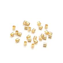 50/100 件不锈钢压接管、手链项链连接器配件、链条珠宝端连接珠、DIY 珠宝制作用品 - 定位管 - 查看 12