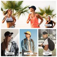 Unisex Baseball Cap - Upload Your Design - {Styles Are Shipped Randomly } Adjustable And Durable Sports Design, Outdoor Casual Daily Accessory - 黑色 - 查看 4