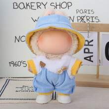 Ropa de muñeca de 6.69 pulgadas, compatible con Labubu, 1 juego de decoración adecuado para muñecas de 6.69 pulgadas, accesorios lindos de BuLabu, para jugar y exhibir (zapatos y muñecas no incluidos)