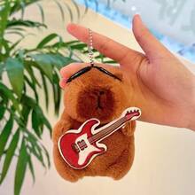 Cute Capybara Plush Pendant, Random Style Cartoon Couple Car Key Chain - Multicolor - View 6