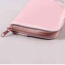 Geantă portabilă pentru pensule de machiaj, set de pensule pentru fard de pleoape cu păr moale, husă cu fermoar pentru depozitarea instrumentelor de manichiură, cadouri pentru femei, cadouri de Crăciun, idei de cadouri pentru femei