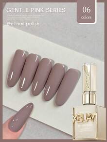 1pc 15ml Pink Series Gel Nail Polish, UV LED Soak Off Nail Gel, Holiday DIY Manicure Design, Suitable For All Seasons Nails - Multicolor - View 16
