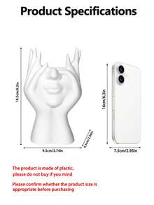 Rangement pour forme de tête de femme, décoration bohème et vase en forme de visage féminin pour étagère, support simple pour pinceaux de maquillage à la maison