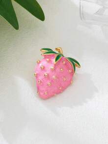 时尚可爱合金珐琅草莓、樱桃、瓢虫、南瓜和蜗牛海星胸针套装情人节情人节礼服配饰别针用于衣服包饰学校办公室配饰衬衫夹克珠宝圣诞节万圣节衣服别针有趣的教师礼物服装配饰包饰 - 彩色 - 查看 11