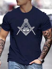 Summer Bestsellers Men's Fashion  Round Neck T-Shirt, Fun English Print, Humorous And Playful, Suitable For Spring And Summer - màu đen - Xem 6