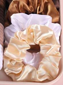 1109 Hair Tie, Scrunchie And Comb Set, Suitable For Girls, Meets Daily Needs. Easily Create Simple Ponytails, Fashionable Buns Or Creative Hairstyles, Practical And Convenient! School Supplies - Multicolor - View 7