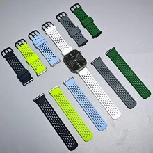 运动透气硅胶表带兼容 WATCH FIT 4 Pro FIT4 腕带兼容 WATCH FIT 3 手链带配件 - Compatible With Huawei Fit 3/4/4Pro - 查看 8