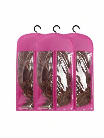 Bolsa de almacenamiento de pelucas de 4 colores con soporte plegable, organizador versátil y resistente ajustable para extensiones de cabello y accesorios, perfecto para viajes y uso doméstico, se pliega plano para un almacenamiento fácil, ideal para entusiastas de la moda y estilistas profesionales, mantenga sus pelucas libres y ordenadas, esencial para todo amante de la belleza, gran idea de regalo para ocasiones especiales y días festivos, mejore su rutina de cuidado del cabello con esta elegante y funcional solución de almacenamiento.